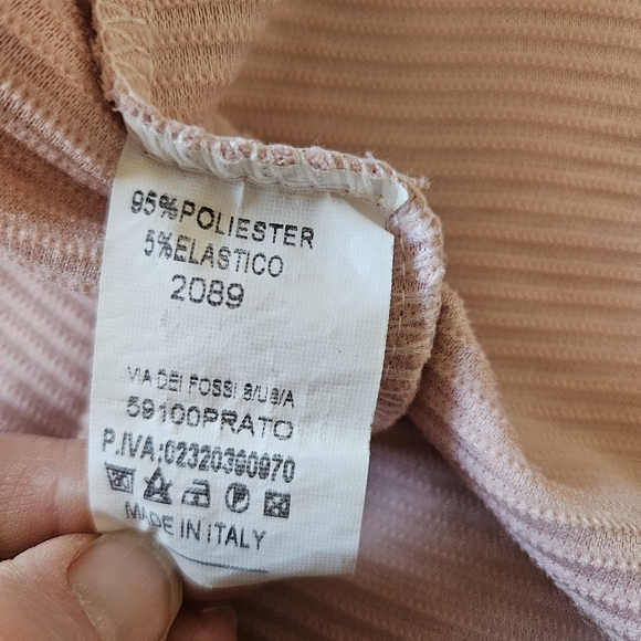 Light Pink Ribbed Open Cardigan Size Small - Picture 4 of 5